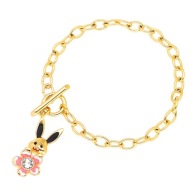 52573 Bransoletka stal chirurgiczna 316L pozł. 18k CRYSTAL Swarovski