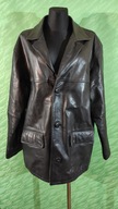LEATHER kurtka jacket skórzana męska r. XXL