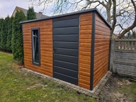 Domek narzędziowy, ogrodowy, schowek 3,5x2 ZŁOTY DĄB, OKNO, FILC, PROFIL