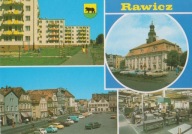 RAWICZ - OS. SUCHARSKIEGO - RATUSZ - RYNEK - FABRYKA WW RAFAWAG - HERB