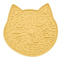 LICK MATA do wylizywania Mata spowalniająca dla KOTA i PSA Żółta 18cm