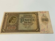 1000 kuna Chorwacja 1941 P#4 VF