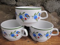 Porcelanowa Filiżanka Barowa_"WZÓR KASZUBSKI"_ LUBIANA PRL