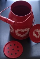 Wazon Kanka Metal Czerwony