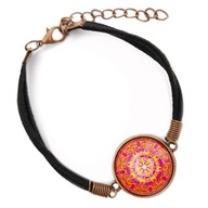 BRANSOLETKA damska boho indyjska MANDALA piękna