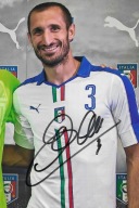 Autograf Giorgio Chiellini, Włochy, Juventus, złoto ME 2020