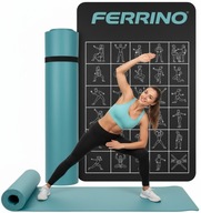 MATA DO ĆWICZEŃ JOGI TRENINGOWA FITNESS UCHWYT GRUBA GIMNASTYKA