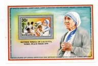 Znaczek Blok Mongolia Matka Teresa z Kalkuty 1979r.
