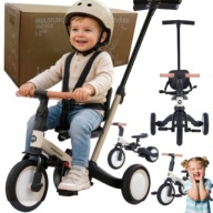 ROWEREK TRÓJKOŁOWY 1-5 LAT ROWER BIEGOWY KOLOR BEŻOWY AKTYWNE SPACERY