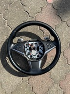 BMW E60 e61 LCI Kierownica Czarna Skóra Łopatki