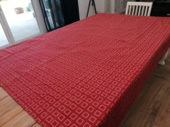 BAWEŁNIANA GRUBA CIĘŻKA SZTORA ZASŁONA NA PODSZEWCE VINTAGE 182 x 215