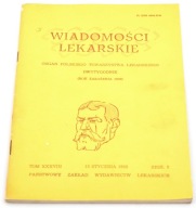 Wiadomośći lekarskie Tom XXXVIII 15 stycznia 1985 Zeszyt 2