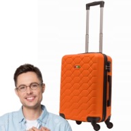 WALIZKA PODRÓŻNA KABINOWA BAGIA AMSTERDAM 30L TWARDA ABS 4 KOŁA KOLORY