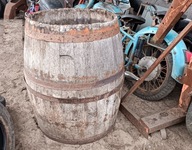 BECZKA Dębowa duża 95x80 drewniana zabytkowa antyk