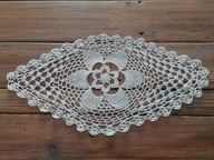 PRACA RĘCZNA SZYDEŁKO BAWEŁNIANA SERWETA KWIAT 26 x 50 Nr.14