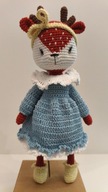 SARNA sarenka szydełko maskotka zabawka prezent handmade amigurumi ręcznie