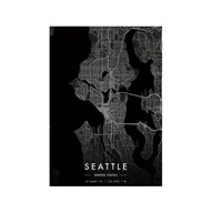 Plakat „Mapa Miasta” – Minimalistyczny Plakat Mapowy