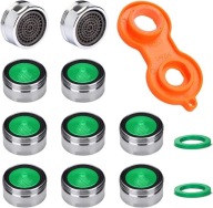 NAPOWIETRZACZE DO KRANU OSZCZĘDNOŚĆ WODY CHROMOWANE M24x1 10 SZTUK