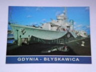 Muzeum Marynarki Wojennej w Gdyni - niszczyciel ORP BŁYSKAWICA - pocztówka