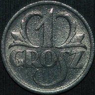 1 grosz 1939 GG - menniczy egzemplarz z rolki
