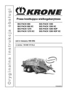 Krone Big Pack 890/1270/1290 (HC, HDP, HDP XC) - instrukcja obsługi pras PL
