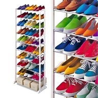 SZAFKA NA BUTY OBUWIE METALOWA PÓŁKA STOJAK REGAŁ WYSOKA 30 PAR 140X51X25