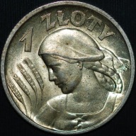 1 złoty 1925 - Żniwiarka - menniczy egzemplarz