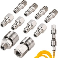 Szybkozłącza EURO pneumatyczne sprężonego powietrza 1/4" BSP 10 sztuk