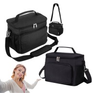 TORBA TERMICZNA TERMOIZOLACYJNA NA PLAŻĘ PODRÓŻNA TURYSTYCZNA CZARNA 9L