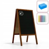 POTYKACZ KREDOWY STOJAK REKLAMOWY TABLICA KREDOWA 120x60 + KREDY GĄBKA