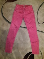 Spodnie damskie Only 36 ciemny róż niski stan