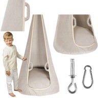 HUŚTAWKA BOCIANIE GNIAZDO KOKON WISZĄCA DLA DZIECI DO DOMU OGRODU MAX 60KG