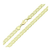 86683 Łańcuszek stal chirurgiczna 316L pozłacany 14k splot gucci 45CM 5,2MM