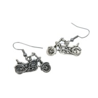 Kolczyki wiszące motocykl motor dla motocyklistki 14 mm