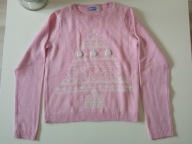 Pepperts! dziecięcy sweterek przez głowę świecące kulki r 146/152