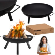 PALENISKO OGRODOWE DUŻE GRILL TRÓJNÓG KOCIOŁKOWY STALOWY NA OGNISKO SOLIDNE