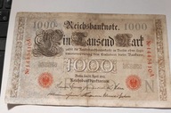 Banknot. 1910. 1000 marek. 1445410A. 04597