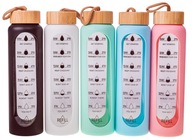 BIDON SZKLANY 1L – SZCZELNA BUTELKA NA WODĘ IDEALNY POJEMNIK NAPÓJ SHAKER