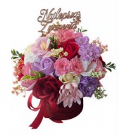 FLOWER BOX bukiet kwiaty mydlane róże prezent handmade dzień kobiet imienin