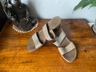 CLARKS piękne klapki na koturnie, wygodne 39 (6)