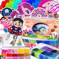 Prasowanka koraliki do prasowania szablony kuferek zestaw XXXXXL 17 000el