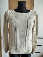 Sweter damski L bawełna oddychający efektowny bluzka sweterkowa 40