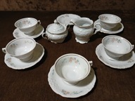 WAWEL FRYDERYKA SERWIS DO KAWY STARA PORCELANA VINTAGE PRL FILIŻANKI 6os/14