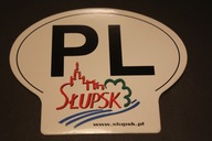 NAKLEJKA PL - SŁUPSK - AUTO - MOTOR - ROWER