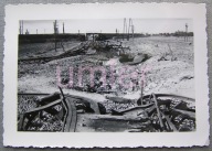 1939 IX Warszawa zniszczony tor kolejowy