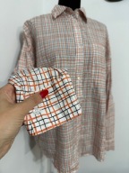 246 koszula kratka klasyczna casual kołnierzyk Monki S luźna
