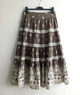 Yessica by C&A długa spódnica boho falbany print L 40