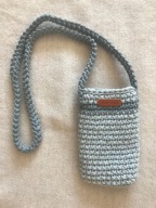 MAMAJASTUDIO Mała torebka na ramię, etui na telefon,jasnoszary/szary