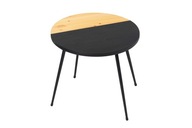 Stolik kawowy loft / stolik malowany z drewnianym blatem i hairpin nóżkami