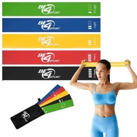 GUMY DO ĆWICZEŃ ZESTAW 5 SZT GUM OPOROWYCH DO ROZCIĄGANIA TRENINGU 1-20 KG